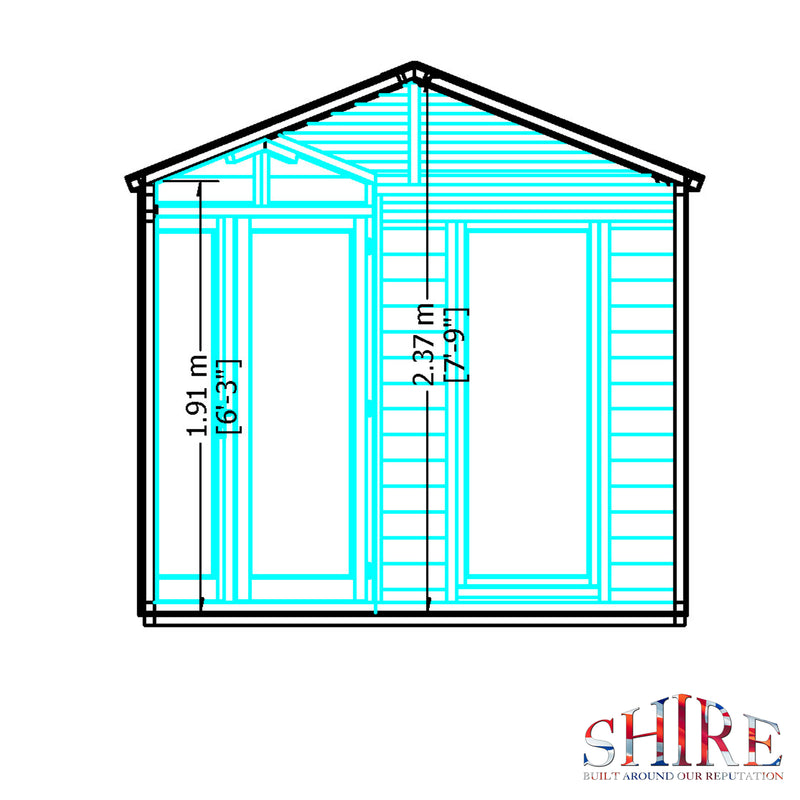 Larkspur Corner Summerhouse (8' x 8')