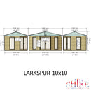 Larkspur Corner Summerhouse (10' x 10')