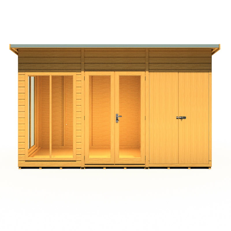 Lela Pent Summerhouse 12'x6' in T&G - Including 4ft Storage