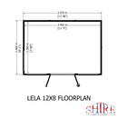 Lela Pent Summerhouse 12'x6' in T&G