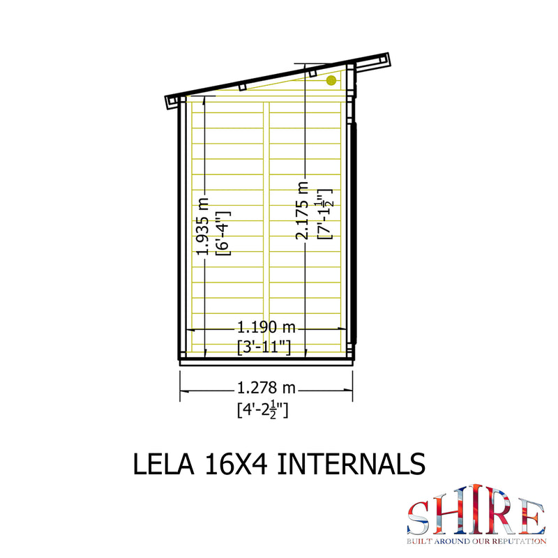 Lela Pent Summerhouse 16'x4' in T&G