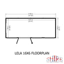 Lela Pent Summerhouse 16'x6' in T&G