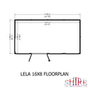 Lela Pent Summerhouse 16'x8' in T&G