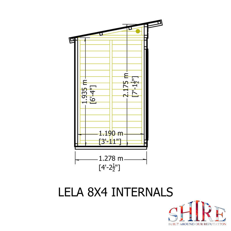 Lela Pent Summerhouse 8'x4' in T&G