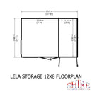 Lela Pent Summerhouse 12'x8' in T&G - Including 4ft Storage