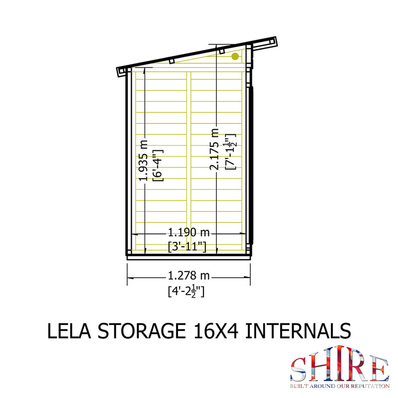 Lela Pent Summerhouse 16'x4' in T&G - Including 4ft Storage