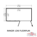 Ranger (12' x 6') Professional Storage Shed