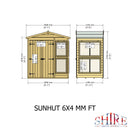 Sun Hut Potting Shed 6' x 4'