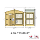 Sun Hut Potting Shed 8' x 4'