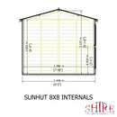 Sun Hut Potting Shed 8' x 8'