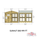 Sun Hut Potting Shed 8' x 8'