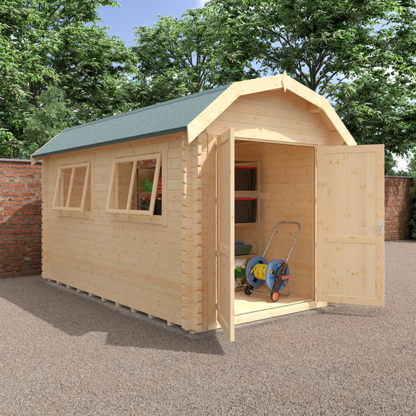 Woodlands Aldford Barn Log Cabin in 28 or 44mm Logs