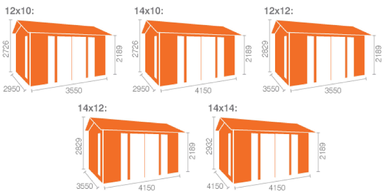 Woodlands Bamber Log Cabin in 44mm Logs