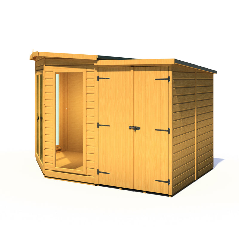 Barclay Corner Summerhouse with Side Storage (7' x 11')