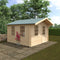 Woodlands Carrington Log Cabin in 28 or 44mm Logs