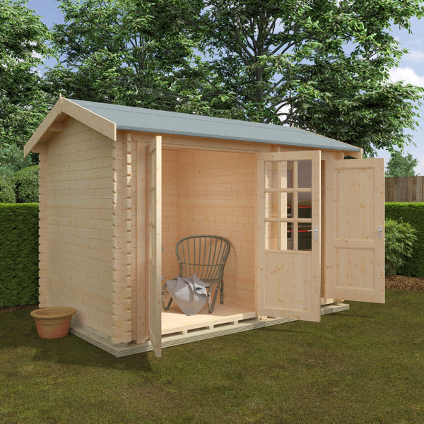 Woodlands Chatsworth Log Cabin 12'x8G in 44mm Logs