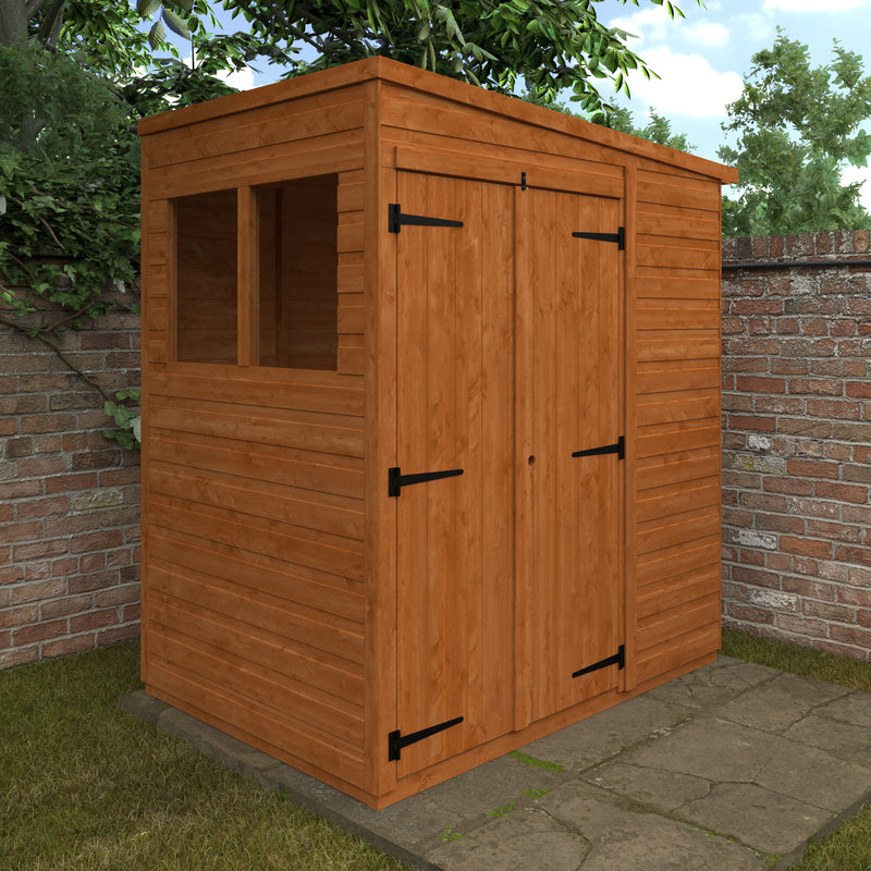 Woodlands Double Door Flex Pent Shed