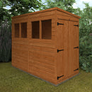 Woodlands Double Door Flex Pent Shed