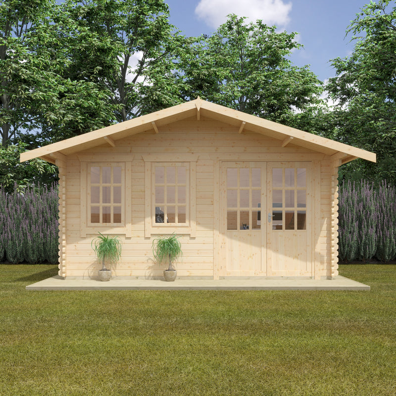 Woodlands Forde Log Cabin in 44mm Logs