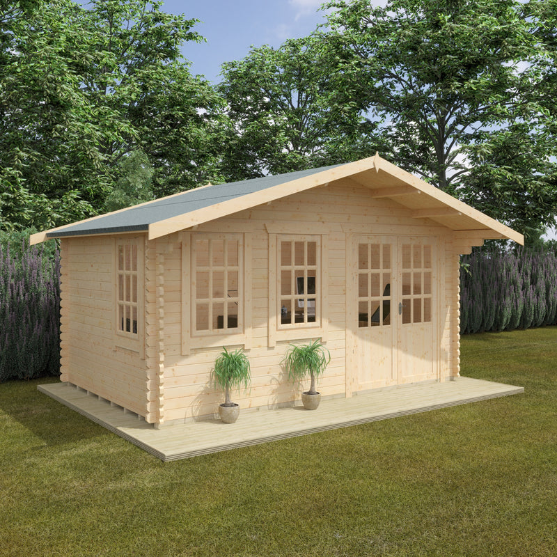 Woodlands Forde Log Cabin in 44mm Logs