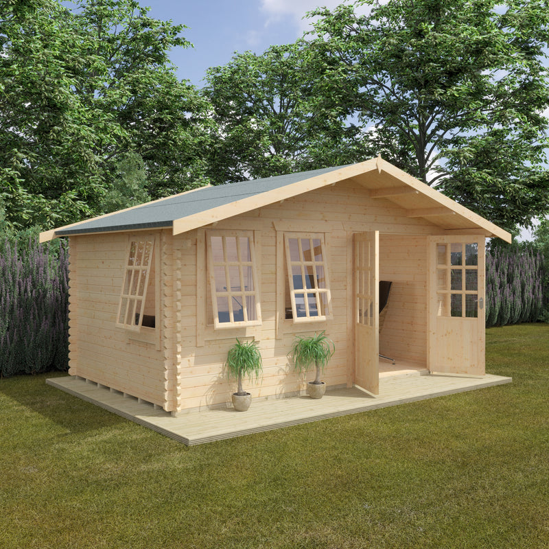 Woodlands Forde Log Cabin in 44mm Logs