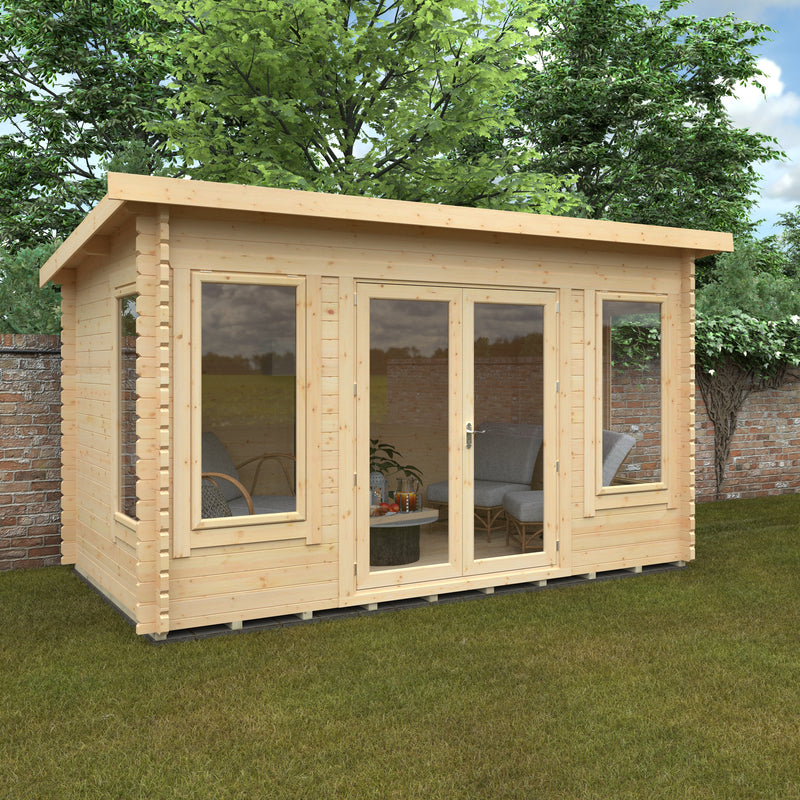 Woodlands Hatfield Log Cabin 14'x8 in 44mm Logs