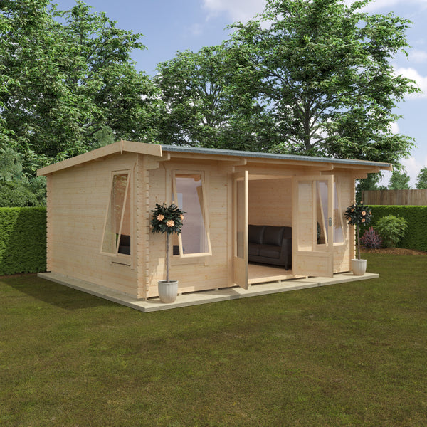 Woodlands Jacob Log Cabin in 44mm Logs