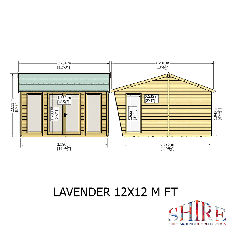 Lavender Summerhouse (12' x 12')