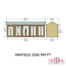 Mayfield Summerhouse 20'x6' in T&G