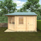 Woodlands Victoria Corner Log Cabin 14'x10' in 28mm Logs